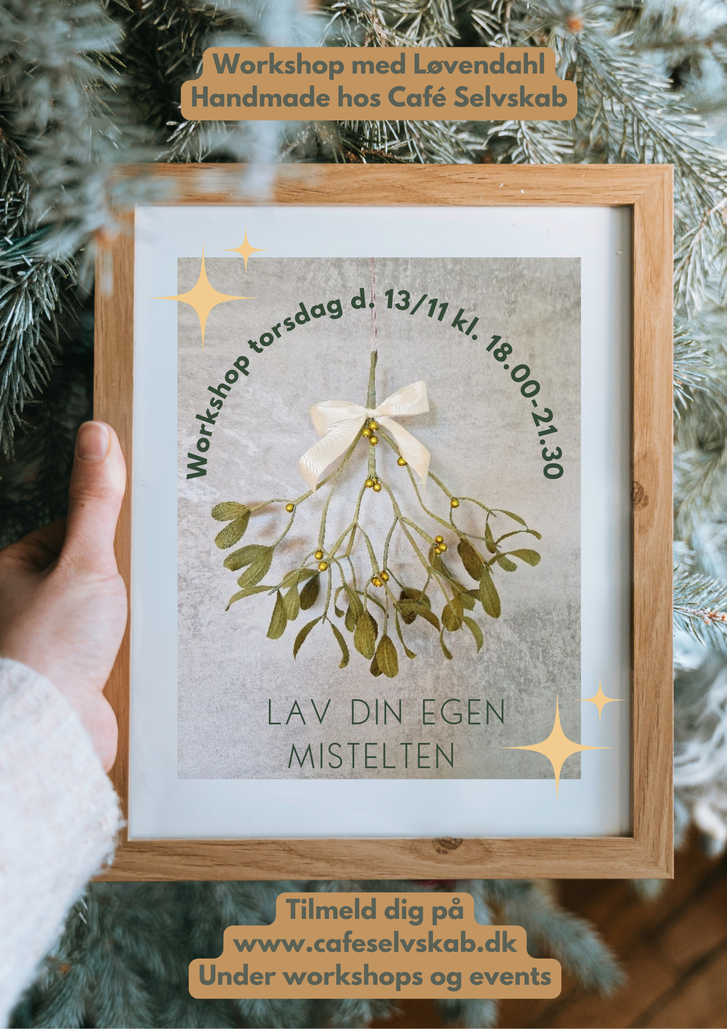 Mistelten i crepepapir med Løvendahl Handmade 13/11 kl. 18.00-21.30